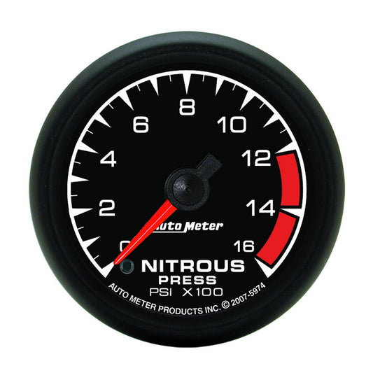 AutoMeter 2-1/16 in. NITROUS PRESSURE 0-1600 PSI ES 5974