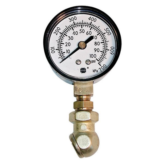 Proform Tire Pressure Gauge; 0-100 PSI Range; 2lb Increments; 2-1/2 Diameter Face 67402