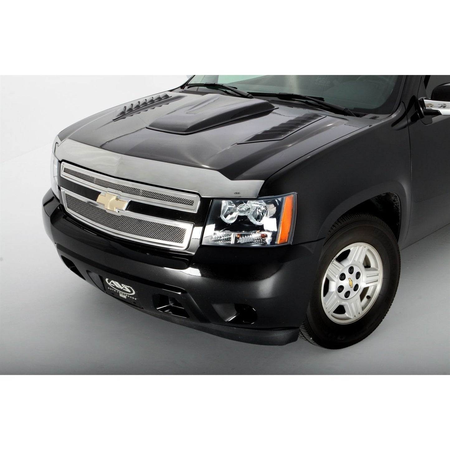 Auto Ventshade 622011 Aeroskin Flush Mount Chrome Hood Protector For 2007-2014 Chevrolet Tahoe 2007-2013 Avalanche 2007-2014 Suburban 1500 2500