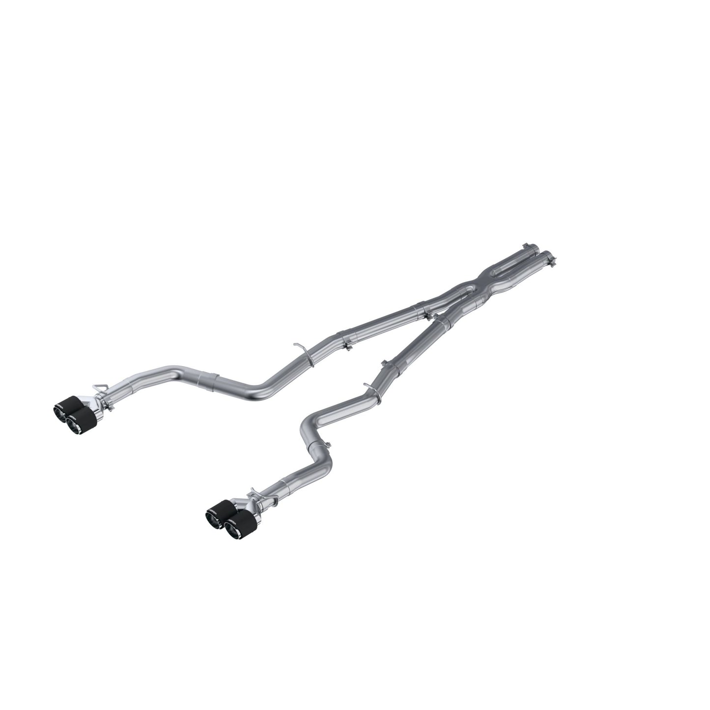 MBRP Exhaust 3in. Cat Back; Dual Rear; Quad Tips S71163CF