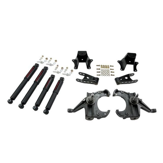 BELLTECH 706ND LOWERING KITS Front And Rear Complete Kit W/ Nitro Drop 2 Shocks 1973-1987 Chevrolet C10 (1 1/4 in. Rotor) 3 in. F/4 in. R drop W/ Nitro Drop II Shocks