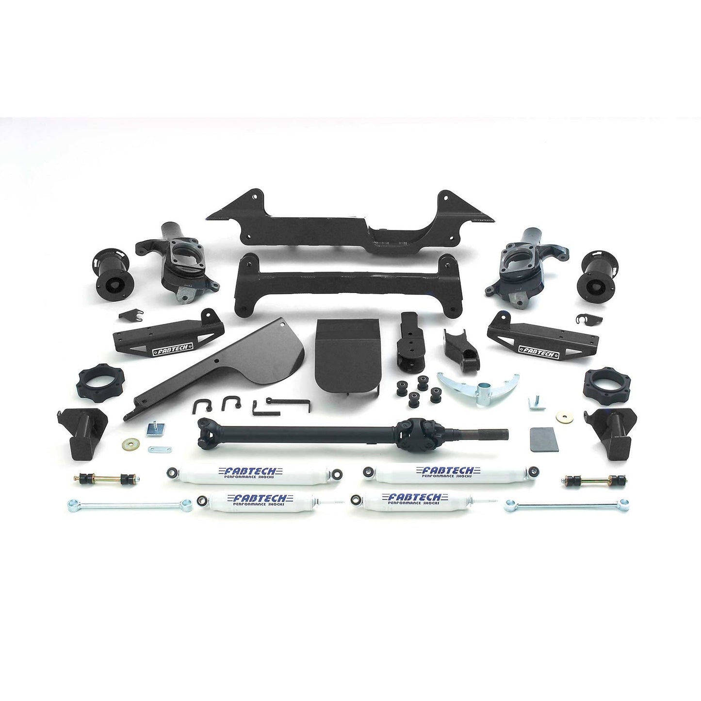 Fabtech 6" PERF SYS W/PERF SHKS 03-05 HUMMER H2 SUV/SUT 4WD W/RR AIR BAGS K5001