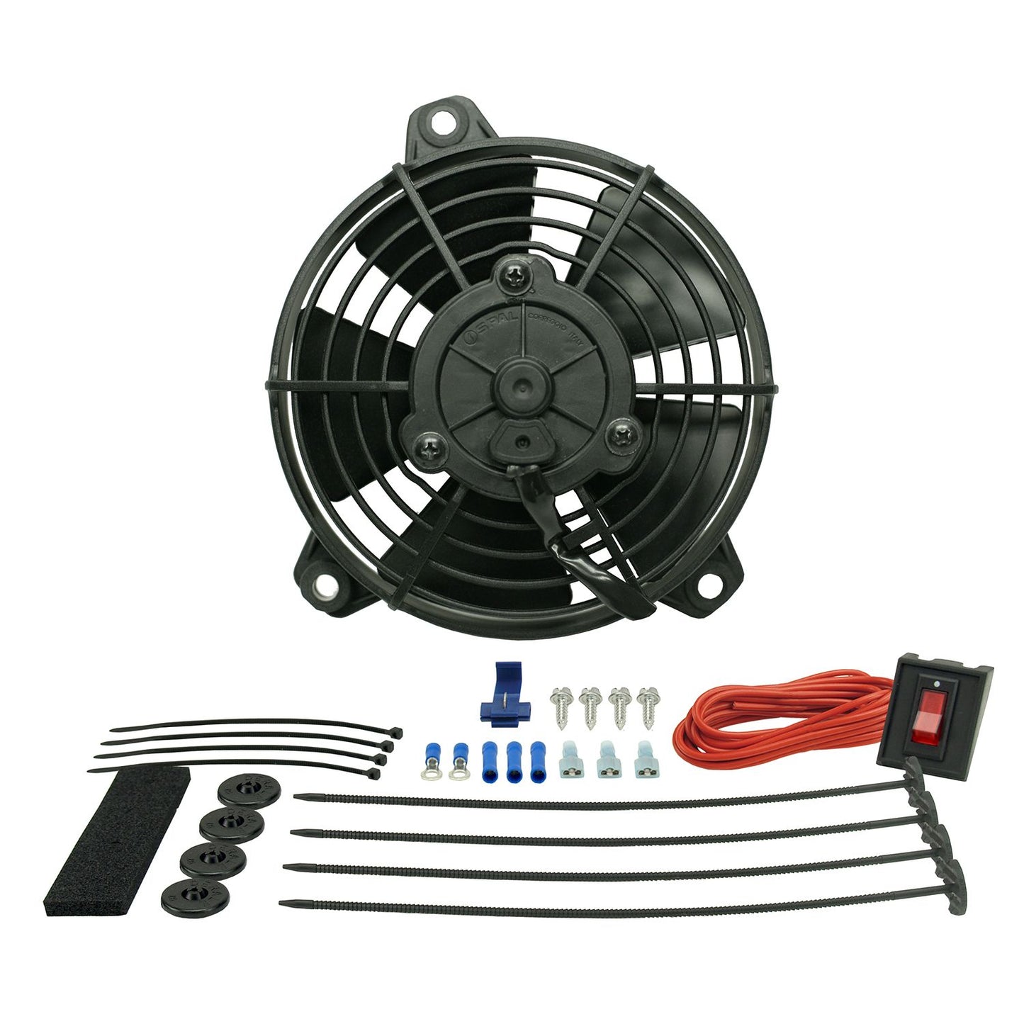 Derale 5" Tornado Electric Puller Fan, Premium Mounting Kit 16505