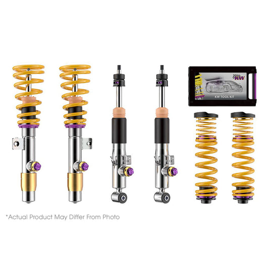 KW Suspensions 3A771087 KW V4 Coilover Kit - Porsche 911 (992) with PASM Carrera 4/4S/GTS; Coupe without + with original lift system