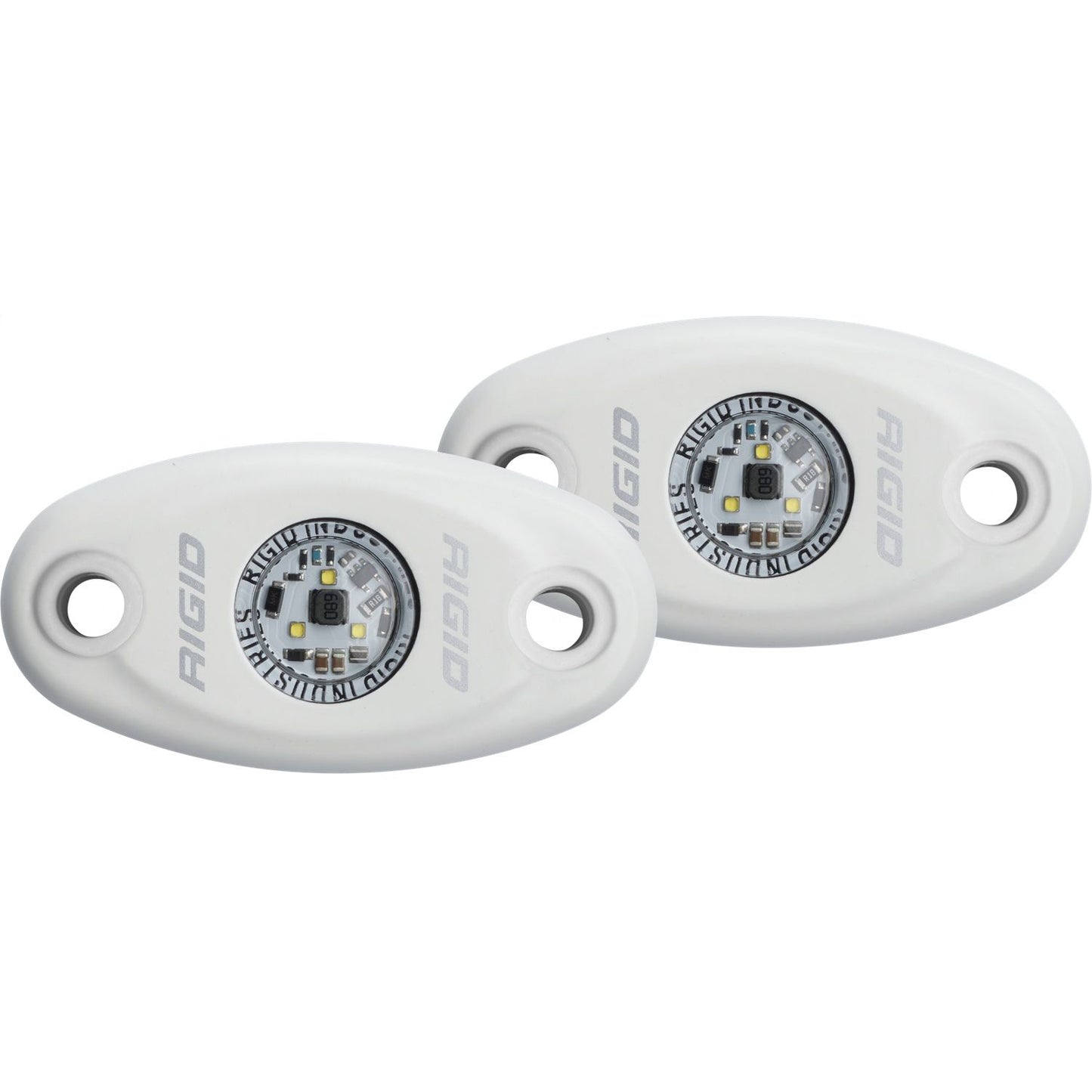 RIGID Industries A-Series LED Light High Power Cool White White Housing Pair 482213