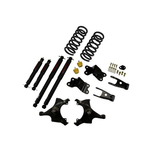 BELLTECH 969ND LOWERING KITS Front And Rear Complete Kit W/ Nitro Drop 2 Shocks 1988-1991 Chevrolet Silverado/Sierra C1500 (Std Cab) 3 in. F/4 in. R drop W/ Nitro Drop II Shocks