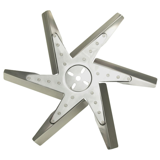 Derale 18" High Performance Stainless Steel Standard Rotation Flex Fan, Chrome Hub 19218