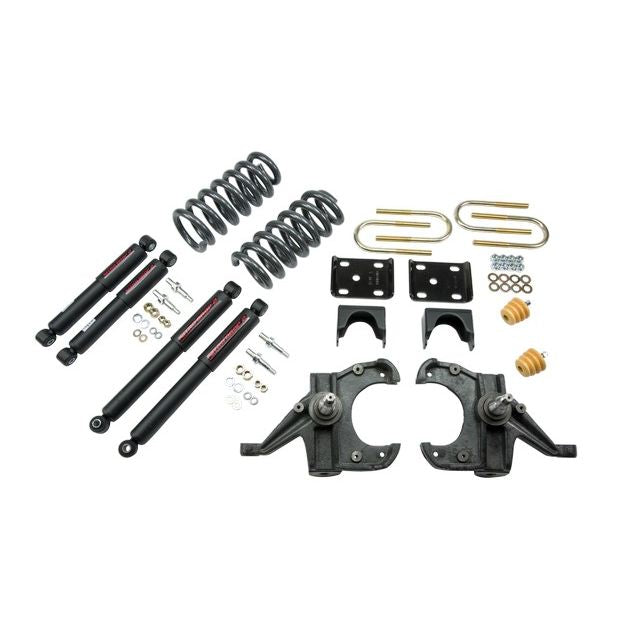 BELLTECH 953ND LOWERING KITS Front And Rear Complete Kit W/ Nitro Drop 2 Shocks 1973-1987 Chevrolet Blazer/Jimmy (1 1/4 Rotor) 4 in. F/6 in. R drop W/ Nitro Drop II Shocks