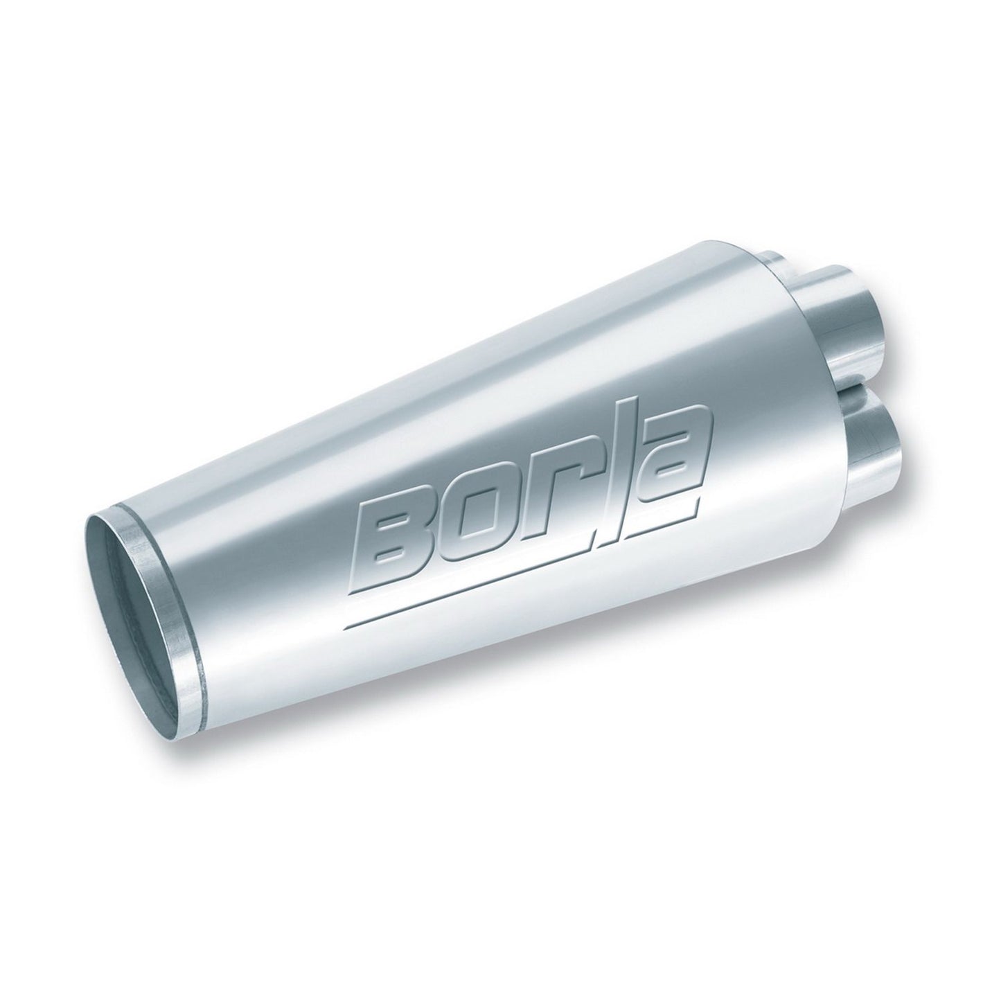 Borla XR-1(r) Multi-Core Racing Muffler Shorty Collector Quad 2.25in Inlet/ 4in Outlet 6.75in Round x 14in Long Body 40976