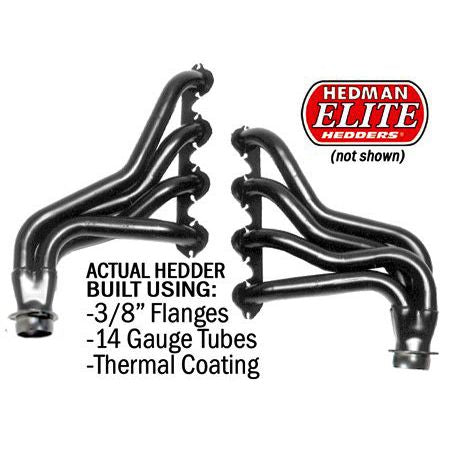 Hedman Hedders ELITE HEADERS; 1-3/4 IN. TUBE DIA.; 3 IN. COLL.; FULL LENGTH DESIGN 89840