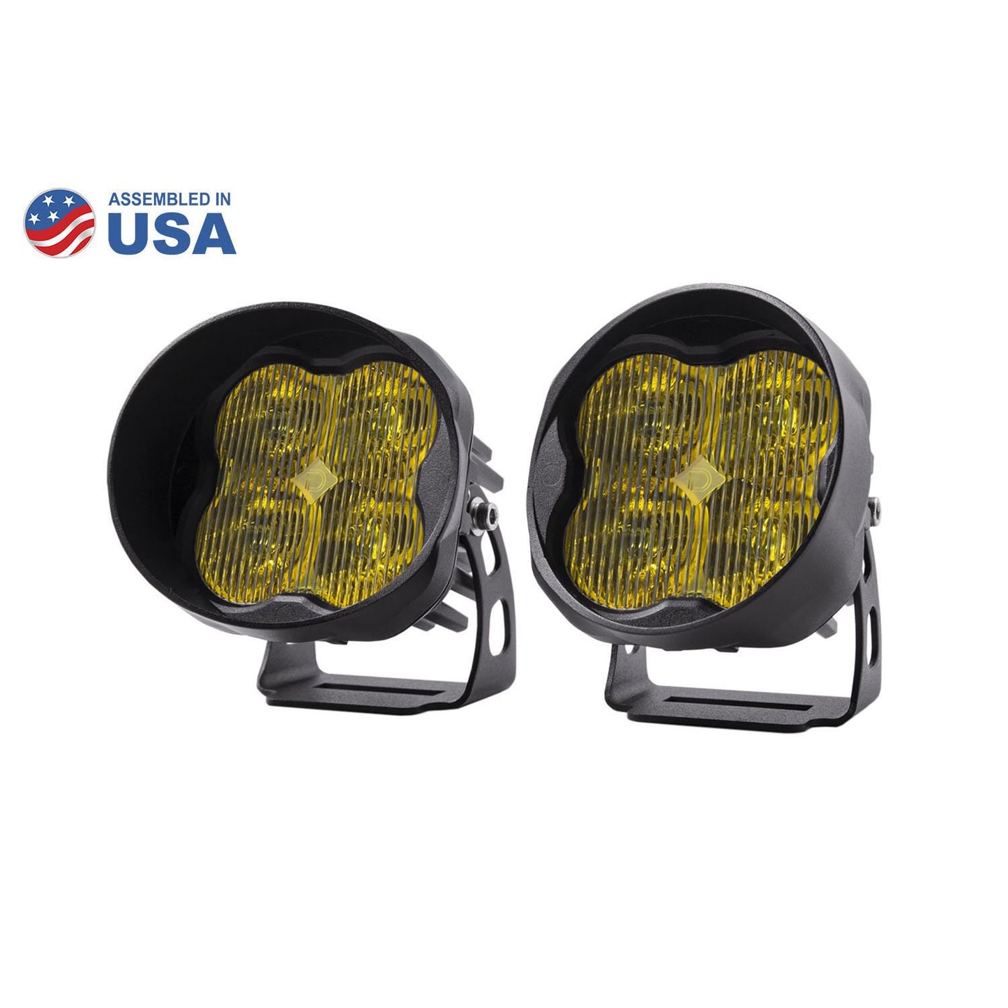 Diode Dynamics - DD6161P - Worklight SS3 Sport Yellow SAE Fog Angled (pair)