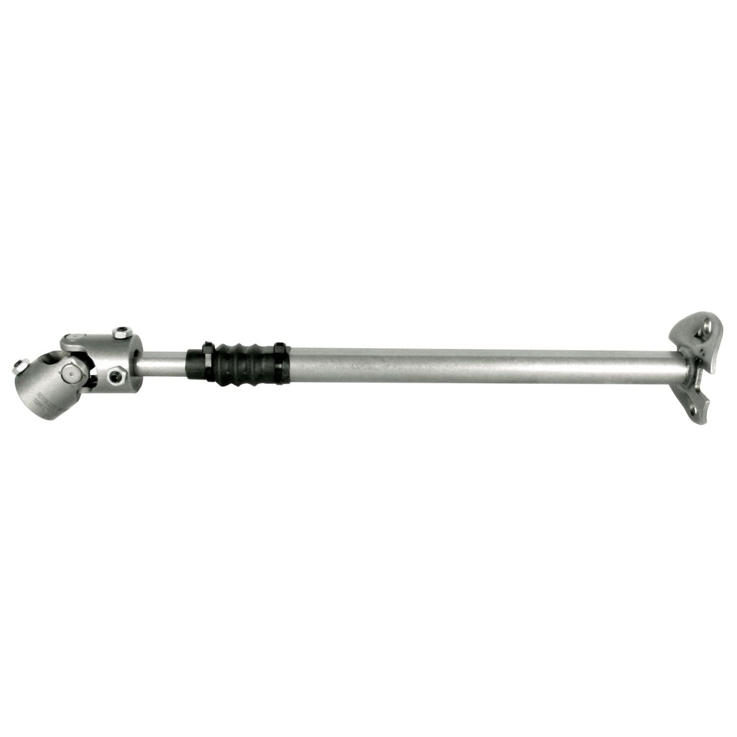 Borgeson - Steering Shaft - P/N: 000976 - 1973-1975 Bronco heavy duty telescopic steel steering shaft. Connects from factory column to steering box. Includes rag joint flange and billet steel universal joint.