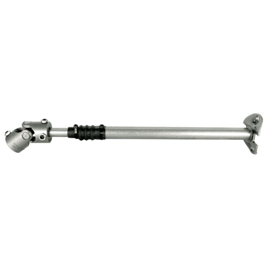 Borgeson - Steering Shaft - P/N: 000976 - 1973-1975 Bronco heavy duty telescopic steel steering shaft. Connects from factory column to steering box. Includes rag joint flange and billet steel universal joint.