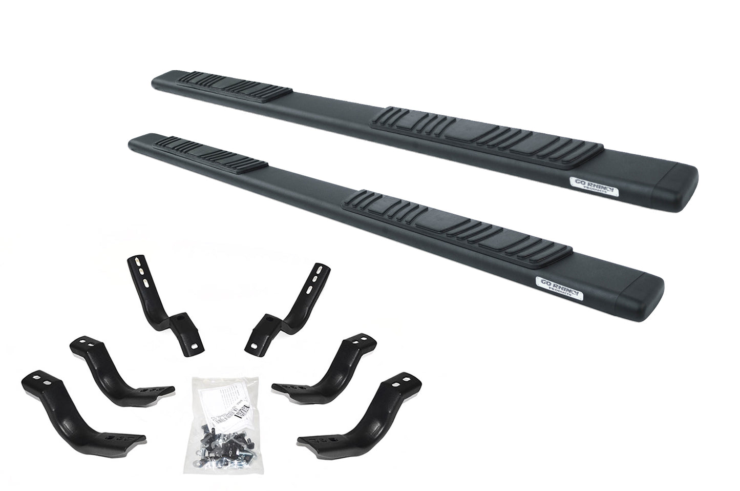 Go Rhino 685415587T 5" OE Xtreme Low Profile SideSteps With Mounting Bracket Kit Textured Black