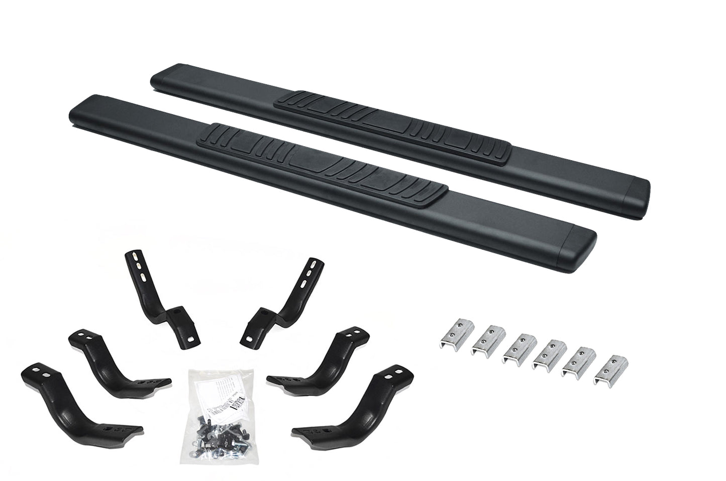 Go Rhino 685418052T 5" OE Xtreme Low Profile SideSteps With Mounting Bracket Kit Textured Black