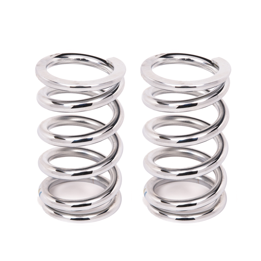Aldan American Coil-Over-Spring 650 lbs./in. Rate 6 in. Length 2.5 in. I.D. Chrome Pair 6-650CH2
