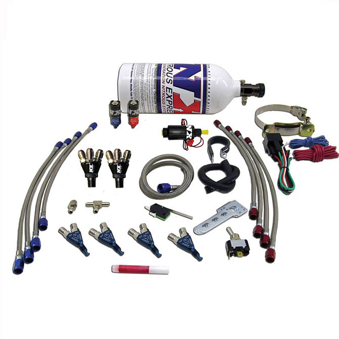 Nitrous Express FOUR CYLINDER "PIRANHA" SYSTEM (FOR EFI APPLICATIONS) 2.5LB NX-60010P
