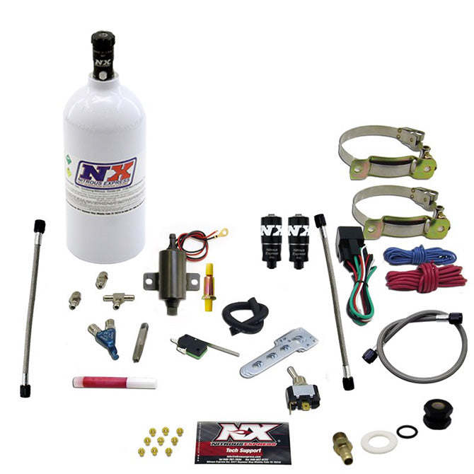 Nitrous Express TWO CYLINDER "PIRANHA" SYSTEM (V-TWINS W/SINGLE CARB) 2.5 LB NX-60022P
