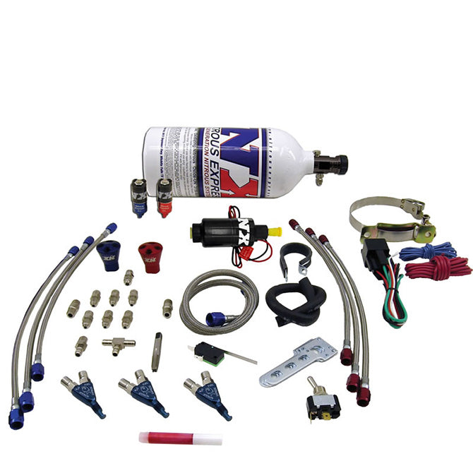 Nitrous Express THREE CYLINDER "PIRANHA" SYSTEM 2.5 LB NX-60033P