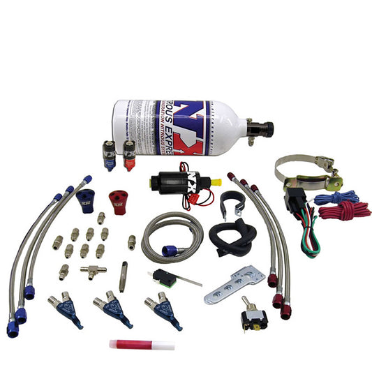 Nitrous Express THREE CYLINDER "PIRANHA" SYSTEM 2.5 LB NX-60033P