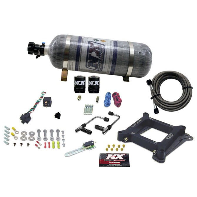 Nitrous Express 4150 Gemini STAGE 6 (50-100-150-200-250-300HP) WITH COMPOSITE BOTTLE. NX-60040-12