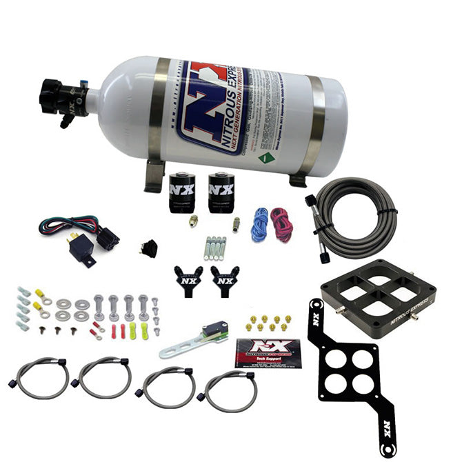 Nitrous Express DOMINATOR BILLET CROSSBAR STAGE 6 (50-100-150-200-250-300HP) WITH 10LB BOTTLE. NX-60047-10