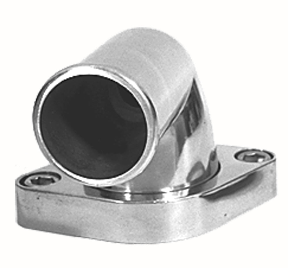 Trans-Dapt Performance 90 Degree Swivel Style Water Neck; (O-Ring Seal); Sb And Bb Chevy V8- Polished Aluminum 6007