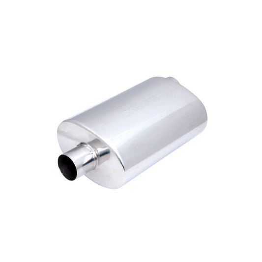 XFORCE Oval 6x10x16" With 2.5" Inlet; Exhaust Resonator Pipe VX20-1663