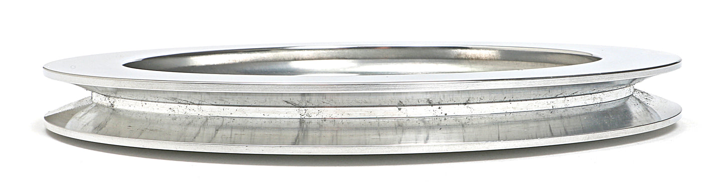 Trans-Dapt Performance Crankshaft Pulley; 1 Groove; 1955-1968 Chevrolet 283-350; Short Water Pump- Polished Aluminum 6052