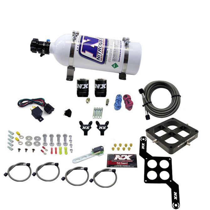 Nitrous Express DOMINATOR BILLET CROSSBAR PRO POWER (100-200-300-400-500HP) WITH 5LB BOTTLE. NX-60547-05