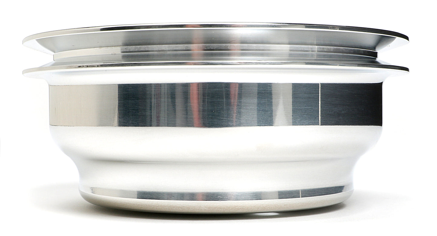 Trans-Dapt Performance Crankshaft Pulley; 1 Groove; 1969-1985 Chevrolet 283-350; Long Water Pump- Polished Aluminum 6056
