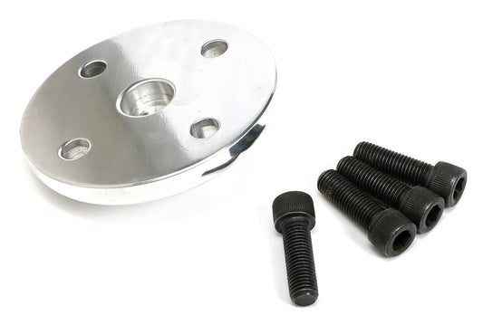 Trans-Dapt Performance Water Pump Pulley Nose; Groove; 1969-1985 Chevrolet 283-350; Long Water Pump- Polished Aluminum 6061