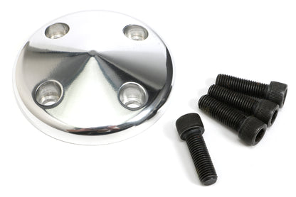 Trans-Dapt Performance Water Pump Pulley Nose; Groove; 1969-1985 Chevrolet 283-350; Long Water Pump- Polished Aluminum 6061