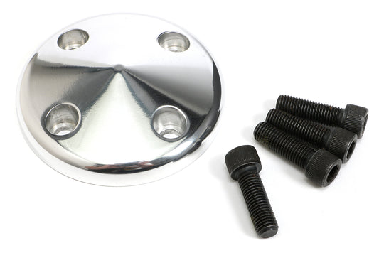 Trans-Dapt Performance Water Pump Pulley Nose; Groove; 1969-1985 Chevrolet 283-350; Long Water Pump- Polished Aluminum 6061