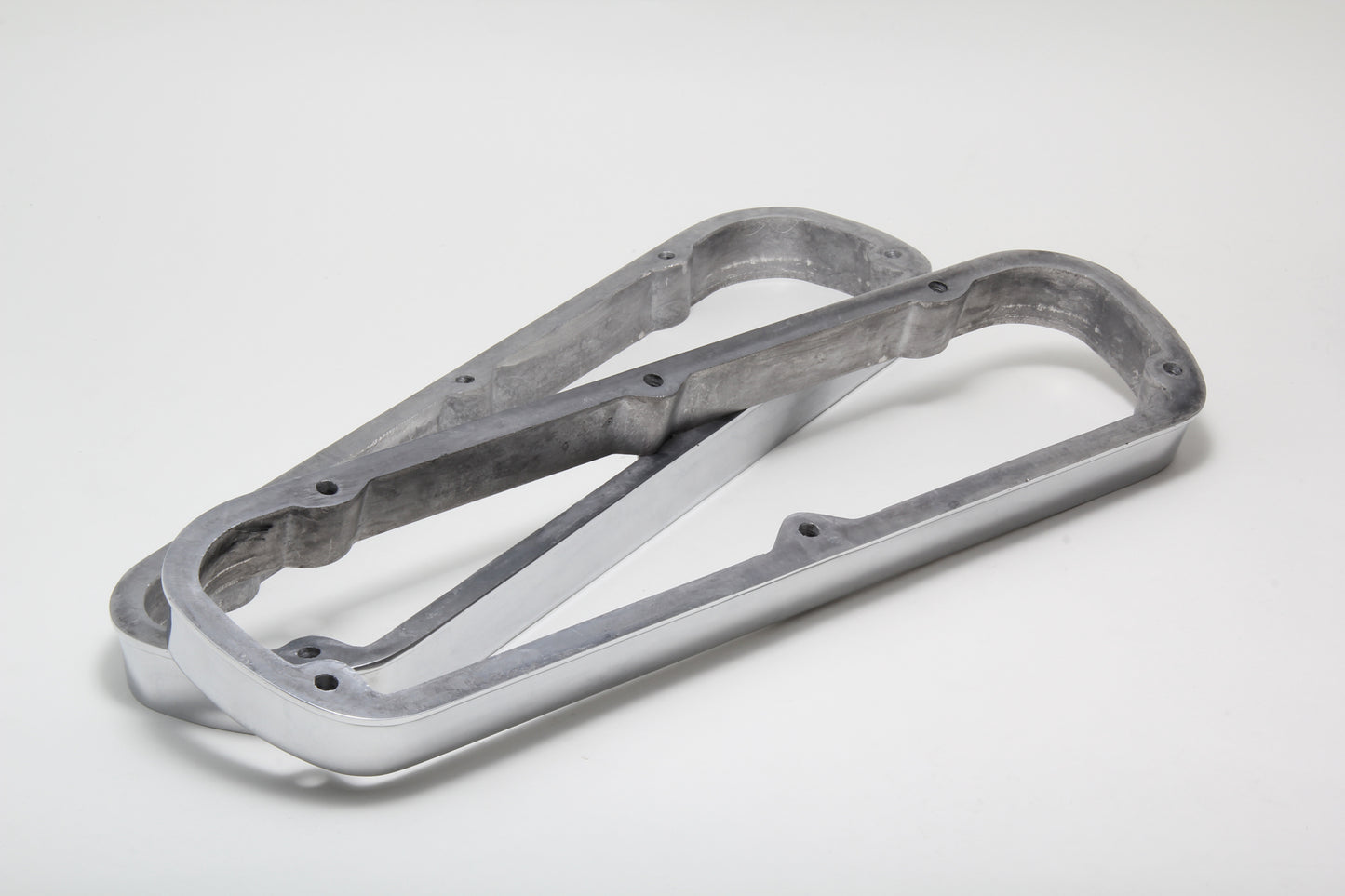 Trans-Dapt Performance Valve Cover Spacers; Sb Ford V8 260-289-302-351W And 5.0L; 1-3/8 In. Tall- Polished Aluminum 6080