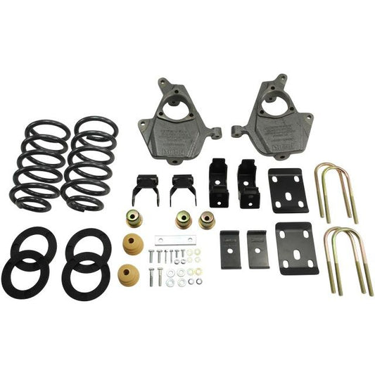 BELLTECH 989 LOWERING KITS Front And Rear Complete Kit W/O Shocks 2014-2015 Chevrolet Silverado/Sierra (Std Cab) 2wd 3 in. or 4 in. F/7 in. R Drop W/O Shocks