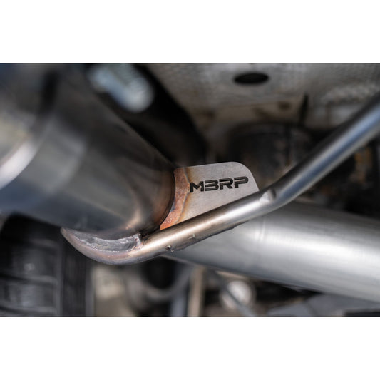 MBRP Exhaust 2.5" Axle Back Dual Split Rea Muffler Bypass; T304 with Carbon Fiber Tips S56023CF