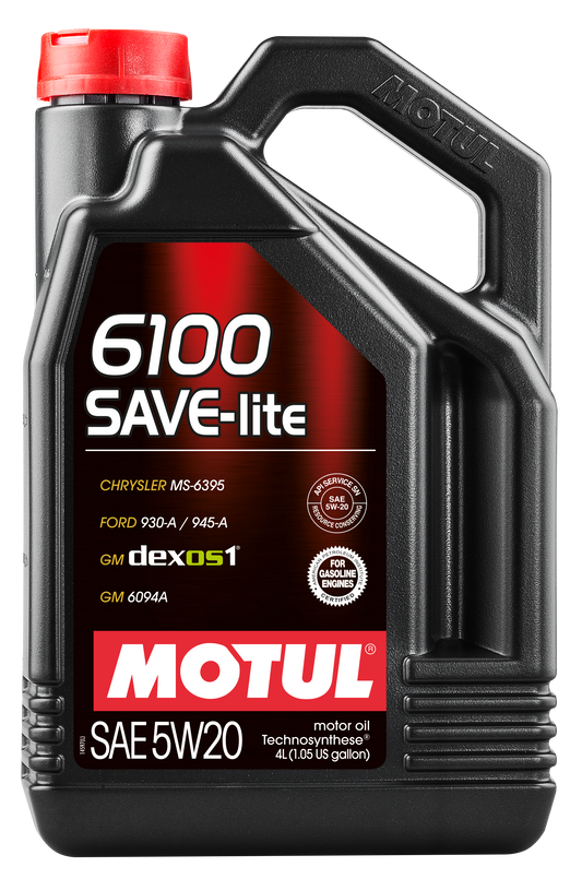 Motul 6100 SAVE-LITE 5W20 - 4L - Technosynthese Oil 108030