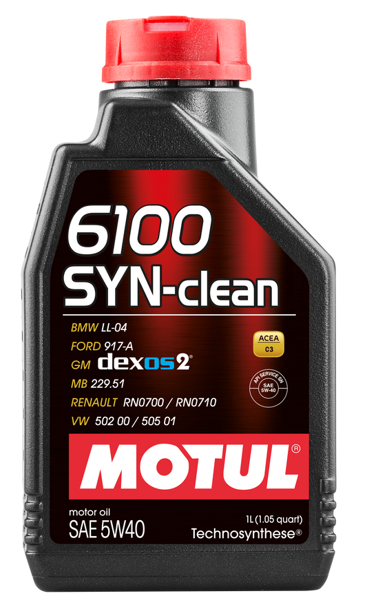 Motul 6100 SYN-CLEAN 5W40 - 1L - Technosynthese Oil 107941