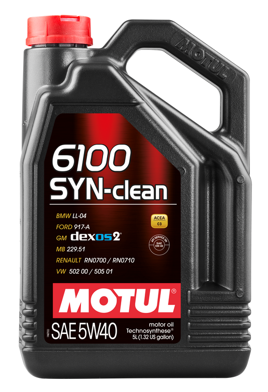Motul 6100 SYN-CLEAN 5W40 - 5L - Technosynthese Oil 107943