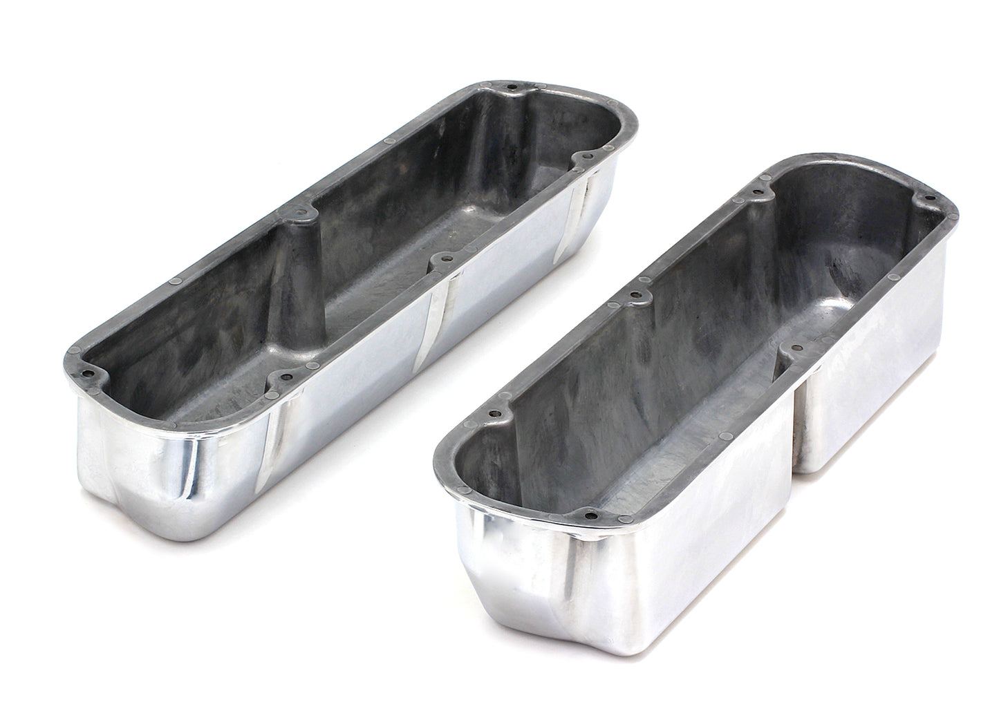 Trans-Dapt Performance Valve Covers Aluminum Ford 289-351W Ball Milled 6109