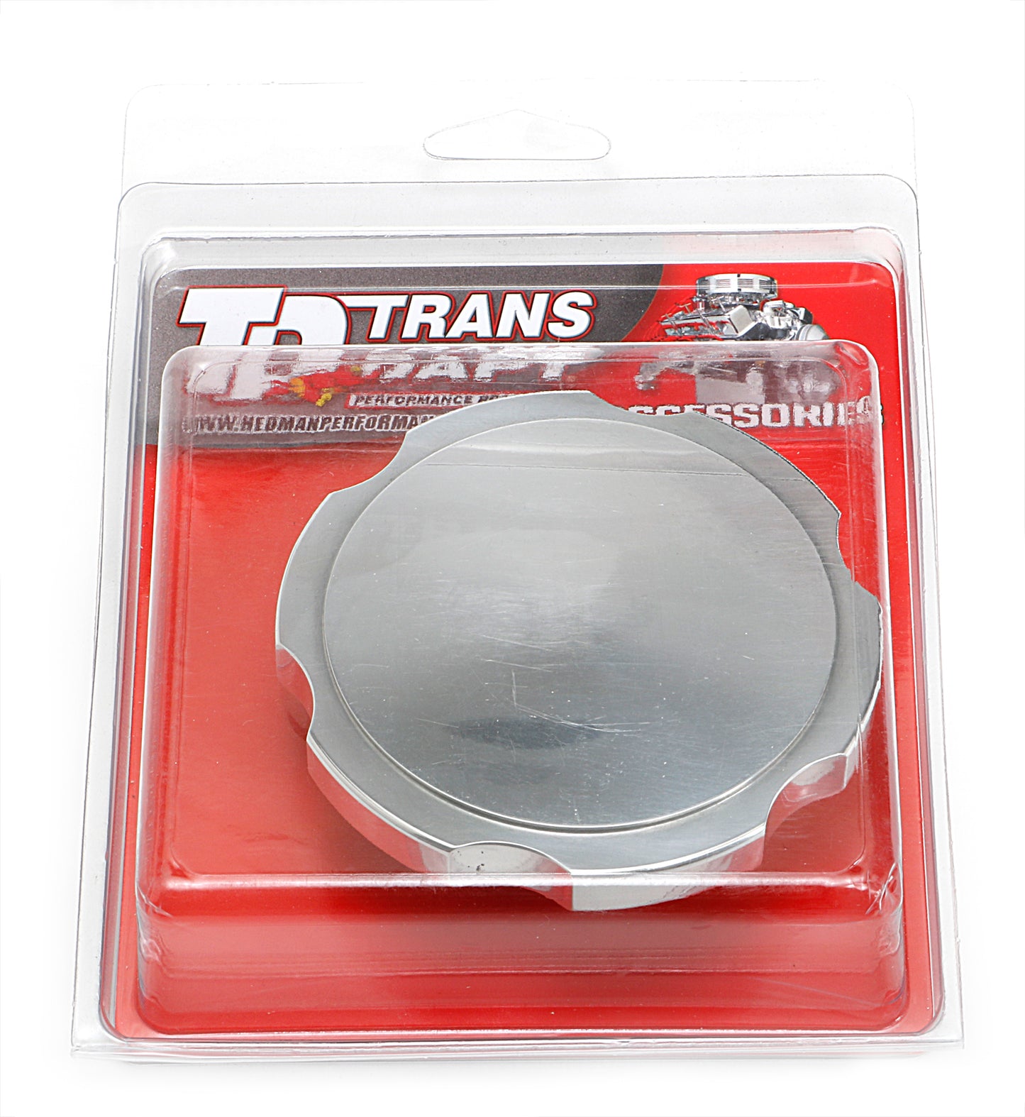Trans-Dapt Performance Polished Aluminum Radiator Cap With Notched Edge; 16 Lb Pressure Limit 6116