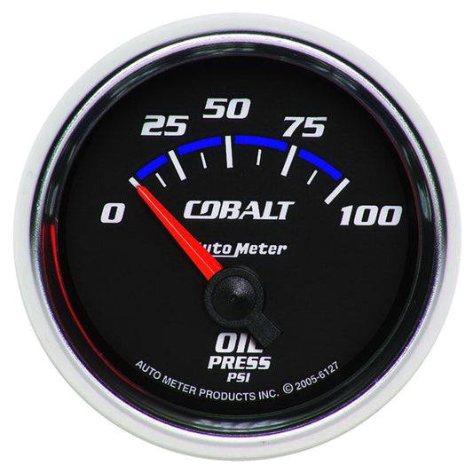 AutoMeter 2-1/16 in. OIL PRESSURE 0-100 PSI COBALT 6127