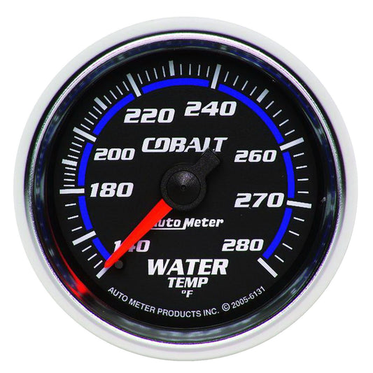 AutoMeter 2-1/16 in. WATER TEMPERATURE 140-280 Fahrenheit COBALT 6131