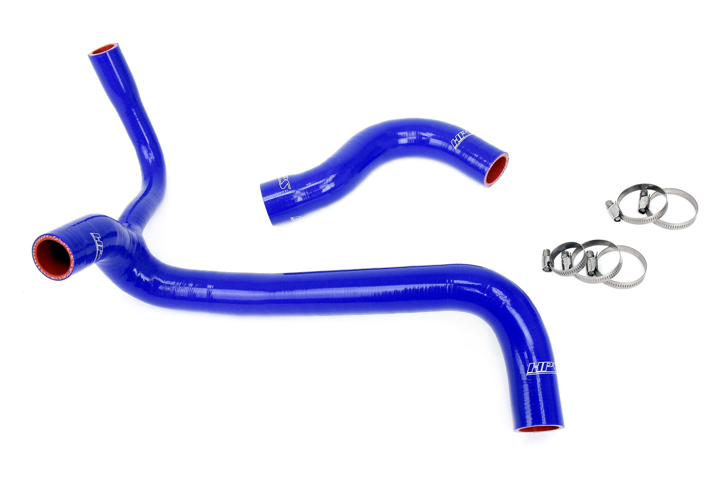 HPS Performance High Temp 3-ply Reinforced Silicone Replaces OEM Rubber Radiator Coolant Hoses 57-2041-BLUE