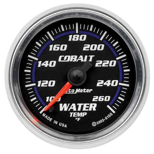 AutoMeter 2-1/16 in. WATER TEMPERATURE 100-260 Fahrenheit COBALT 6155