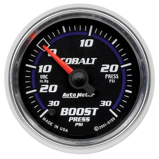 AutoMeter 2-1/16 in. BOOST/VACUUM 30 IN HG/30 PSI COBALT 6159