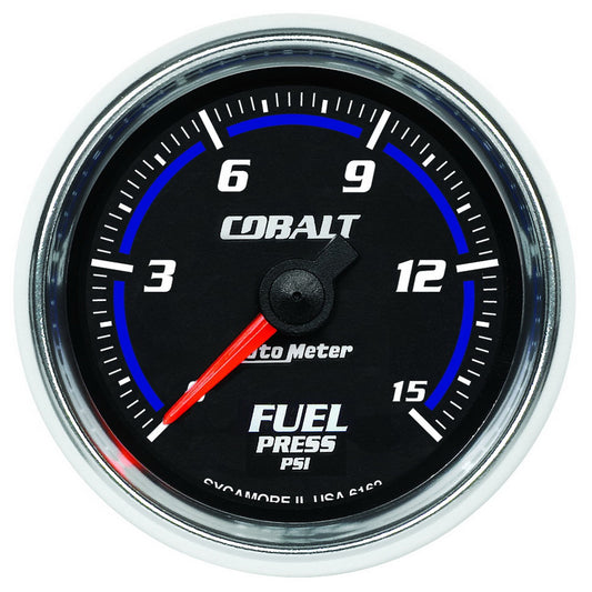 AutoMeter 2-1/16 in. FUEL PRESSURE 0-15 PSI COBALT 6162