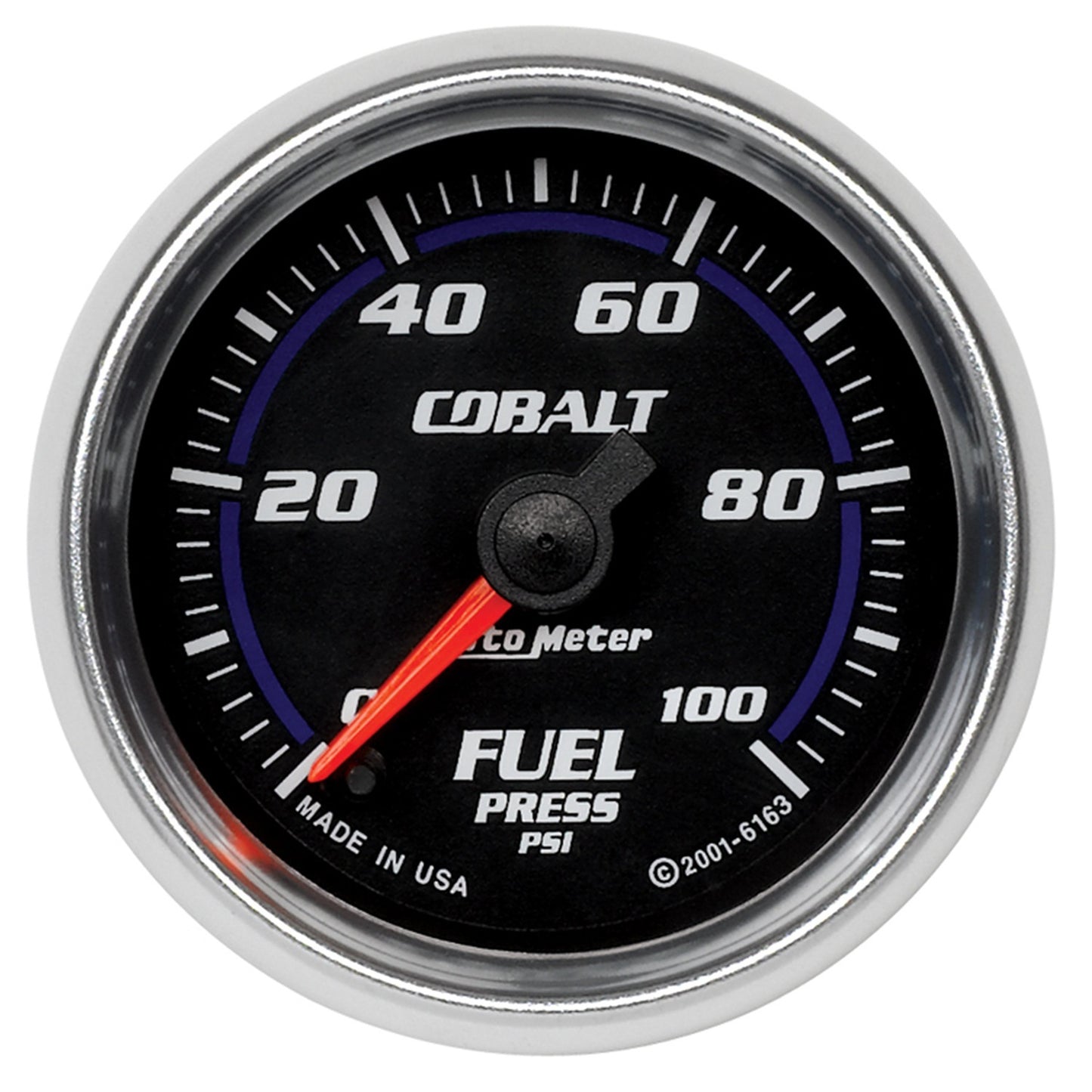 AutoMeter 2-1/16 in. FUEL PRESSURE 0-100 PSI COBALT 6163
