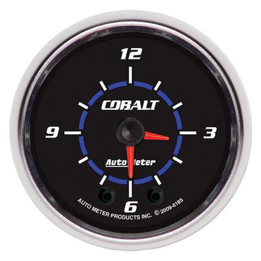 AutoMeter 2-1/16 in. CLOCK 12 HOUR COBALT 6185